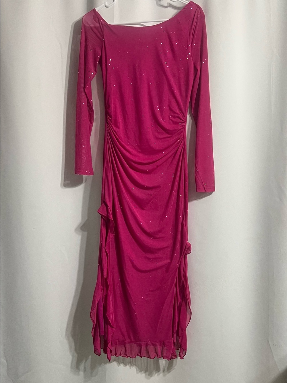NWT❗️DRESSTELLS Women Cocktail Sparkly glitter gown Formal Wedding Guest Dress M